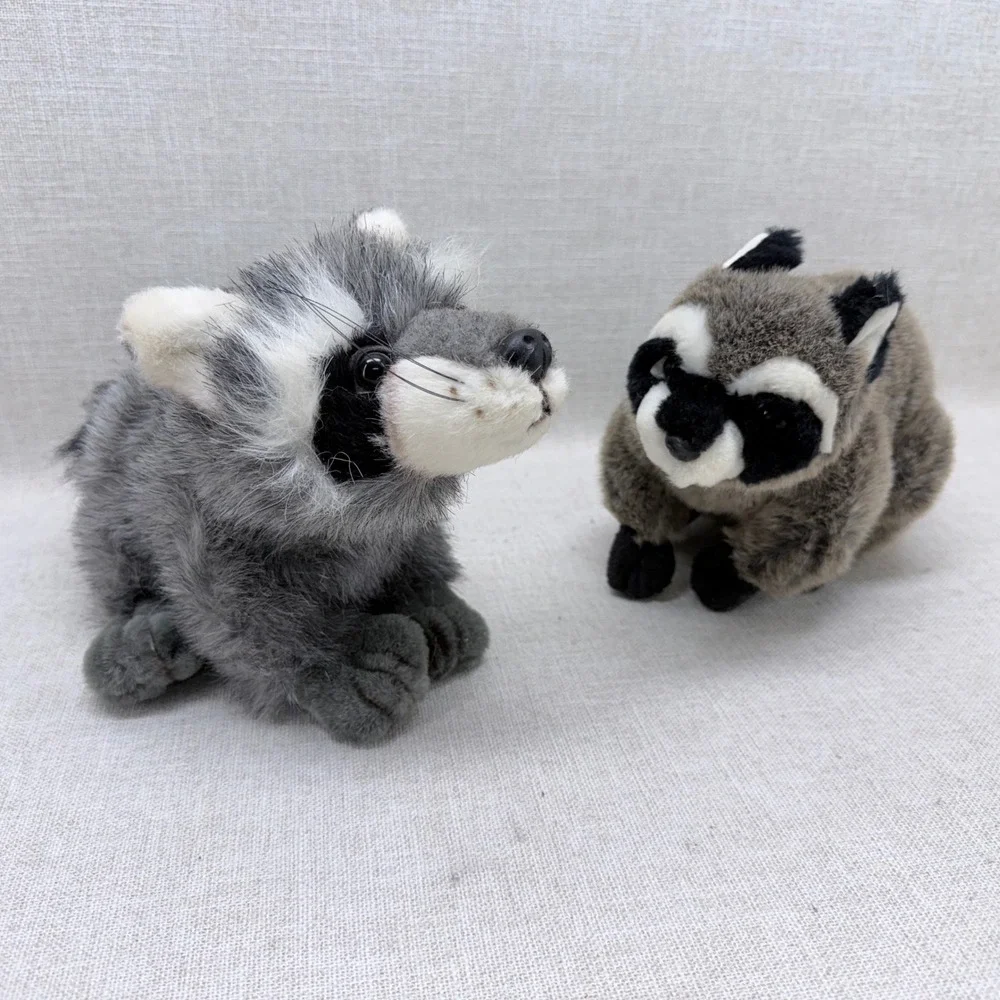 Vintage Ranger Rick Forest Friends‎ Renatta Ramona Raccoon Plush Set of 2